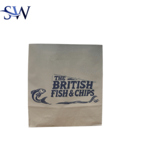 Greaseproof SOS2 Fish & Chips Bags – 180 x 65x 230mm (300pcs)