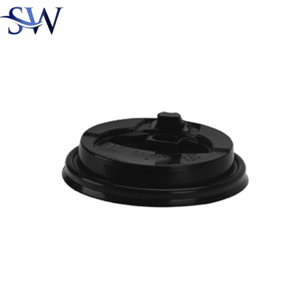 Reclosable Lids – Black 12oz (500-Pack)