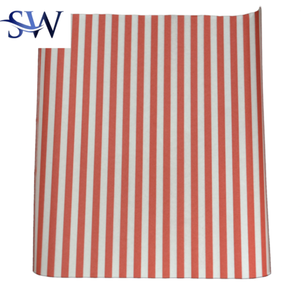 Greaseproof Burger Wrap – Red Print (250mm x 320mm, Pack of 2000)