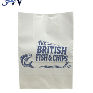 SAVAZ – Large Kraft SOS Fish & Chips Bags – Pack of 100