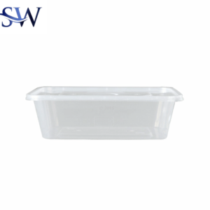 Plastic Food Containers with Lids – 200pcs (650ml)