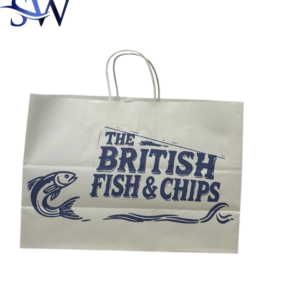SAVAZ – Twisted Handle Fish & Chip Takeaway Bags – Pack of 100